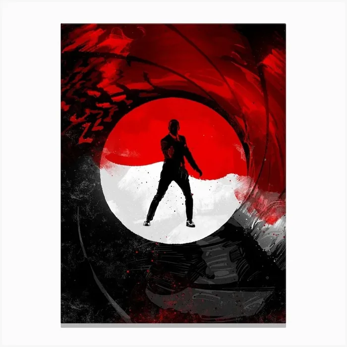 Agent 007 James Canvas Print by Nikita Abakumov