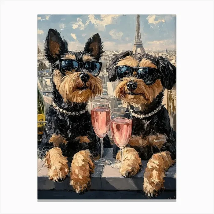 Airedale Whimsy 17 Canvas PrintSC by S.K. Coghlan