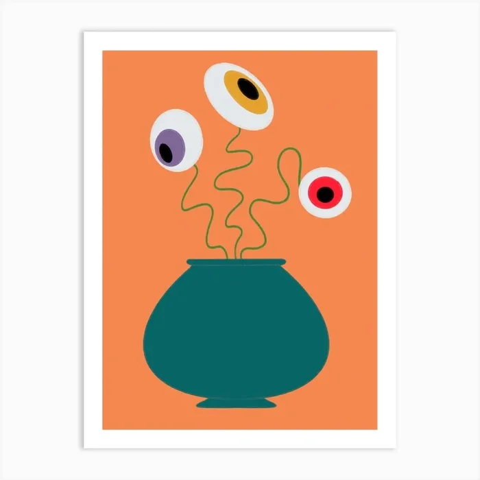 Alien Eyes Art Print by Eve Thomas