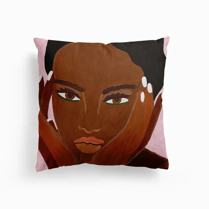 Alika Canvas Cushion by Ana Clerici
