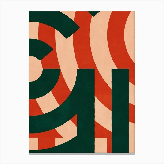 ALPHABET G b Canvas Print by Daniel Coulmann
