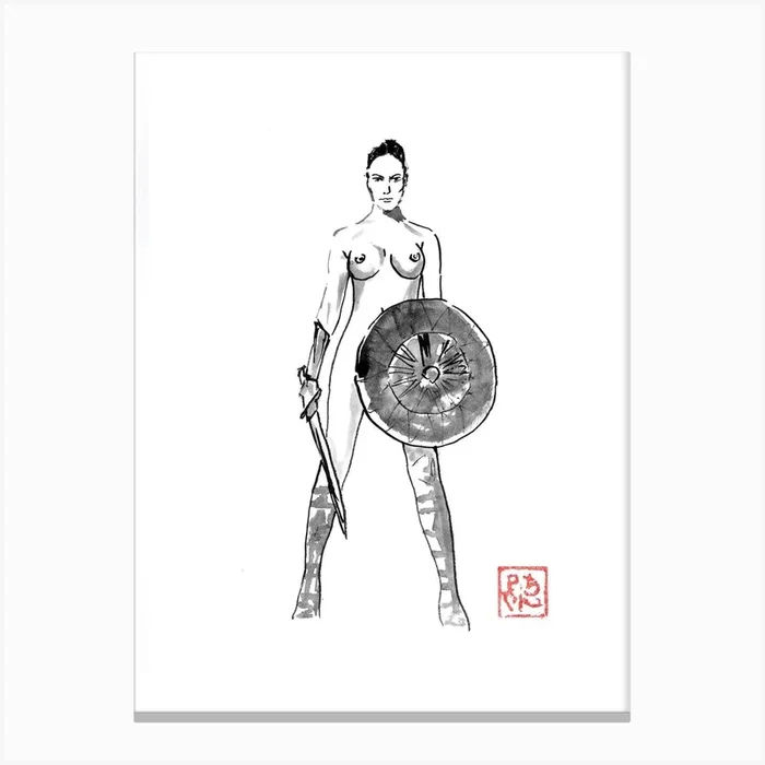 Amazon Canvas Print by Pechane Sumie