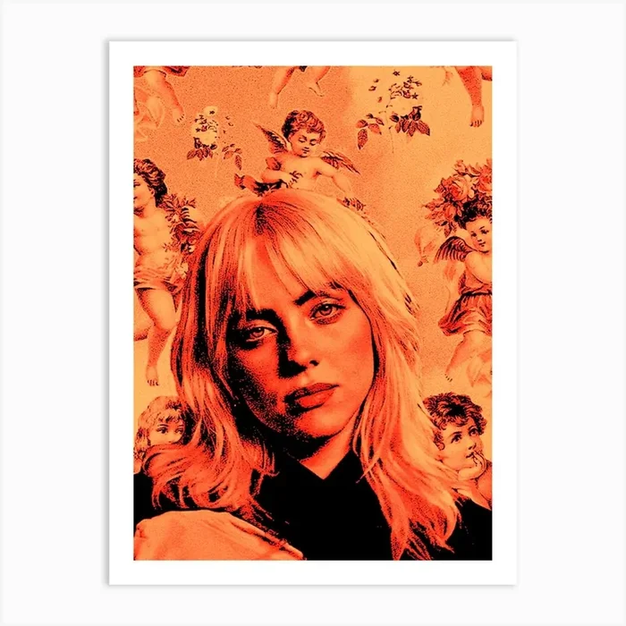 Angels Billie Eilish Art Print by music soul