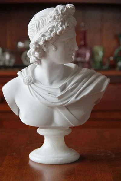 Apollo Bust 13 ” High Sculpture