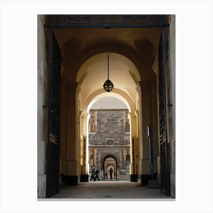 Archway At Oxford University Canvas Print by Flo Smith