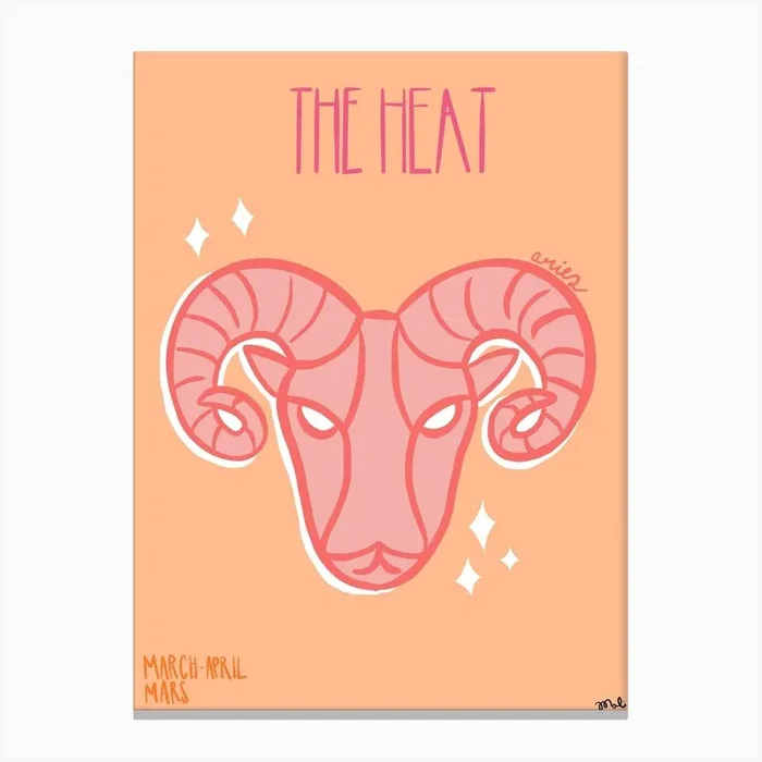 Aries Canvas Print by Mali