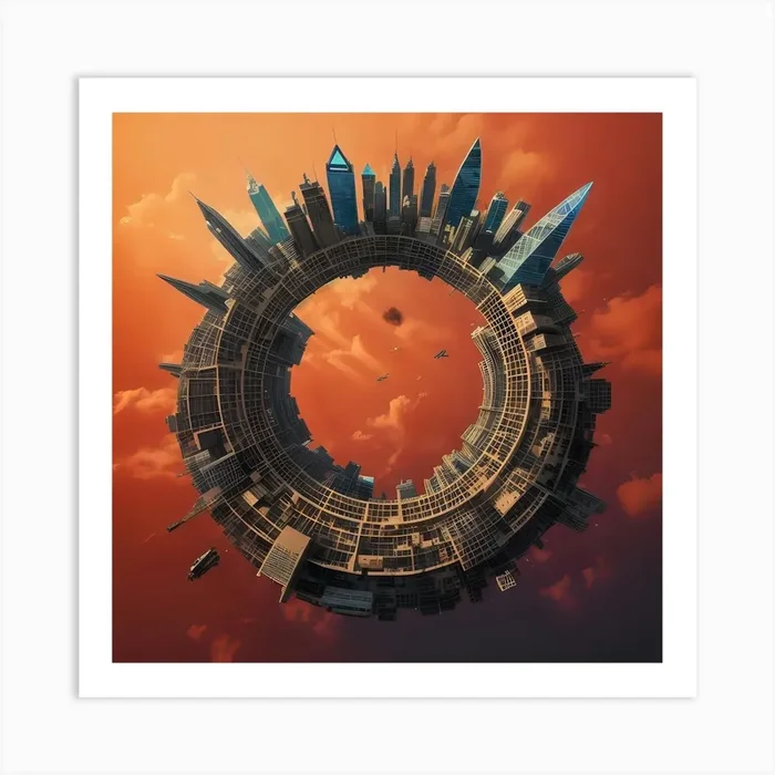 Around the discworld Art Print by Karptopia