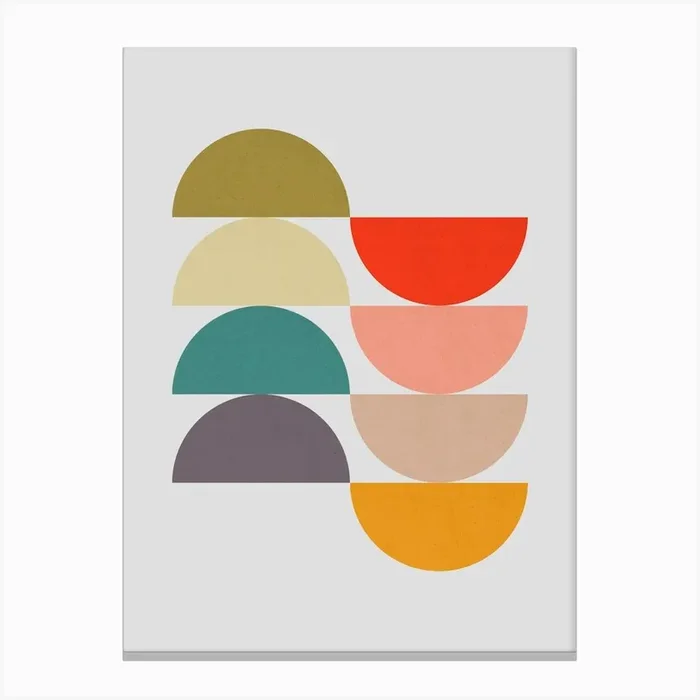 Art of circles in harmony 8 1 Canvas Print by Vitor Costa
