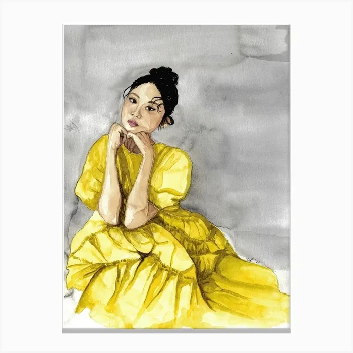 Asian Beauty Canvas Print by Anny Liedloff