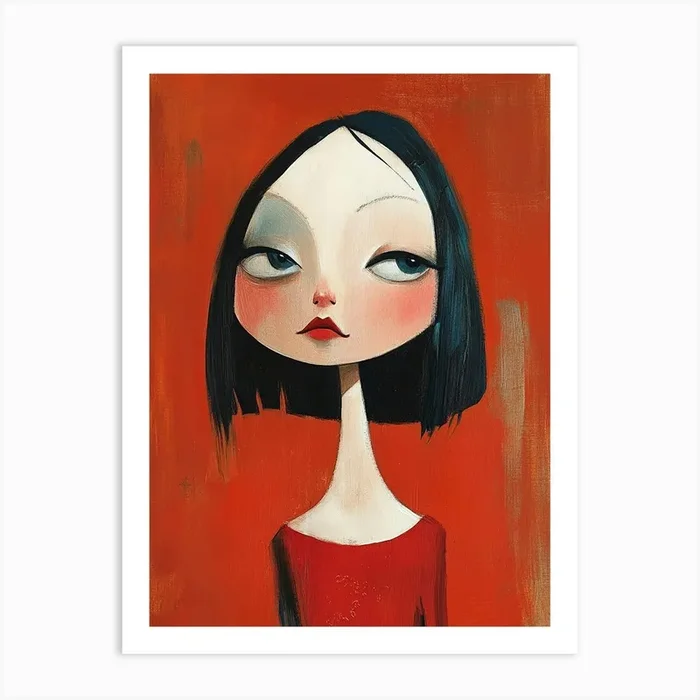 Asian Girl 1 Art Print by Silent Canvas