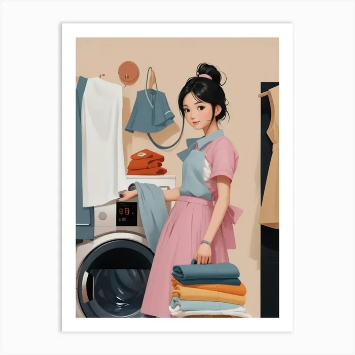 Asian Housewife Art Print by ontoseno
