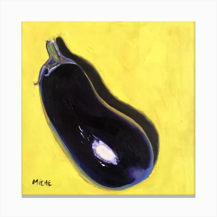 Aubergine Canvas Print by Micheline Watkins