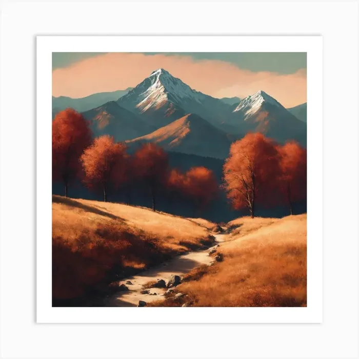Autumn In The Mountains Art Print by Super_Art