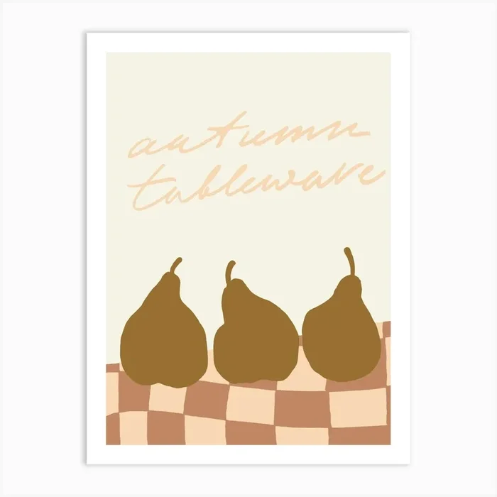 Autumn Tableware 1 Art Print by Henri Matisse Style Prints