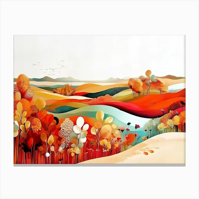 Autumnal Landscape Canvas Print by Amanda Moore