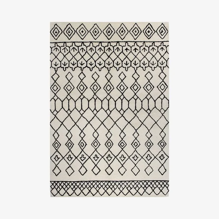 Avalon Area Rug – Ivory / Black by Bashian