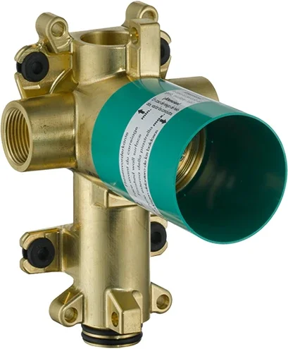 AXOR ShowerSolutions Rough, Trio Diverter 5 ” x 5 ” with Shut-Off