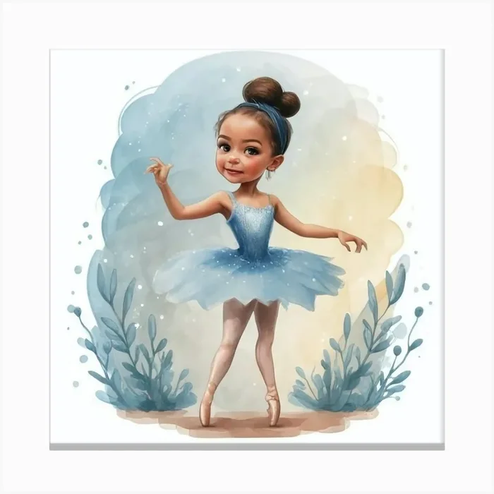 Ballerina Lerina Canvas PrintL by LuciaGeorge