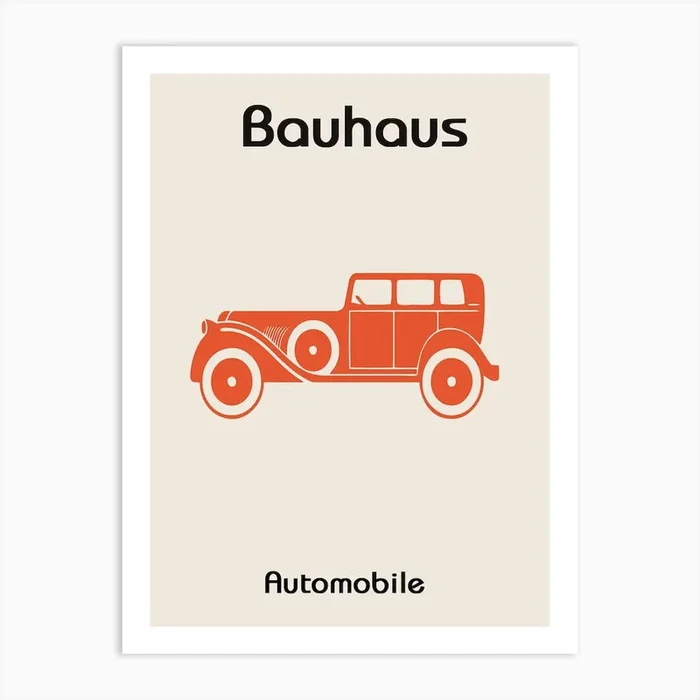 Bauhaus Automobile Art Print by Scandinavian Design