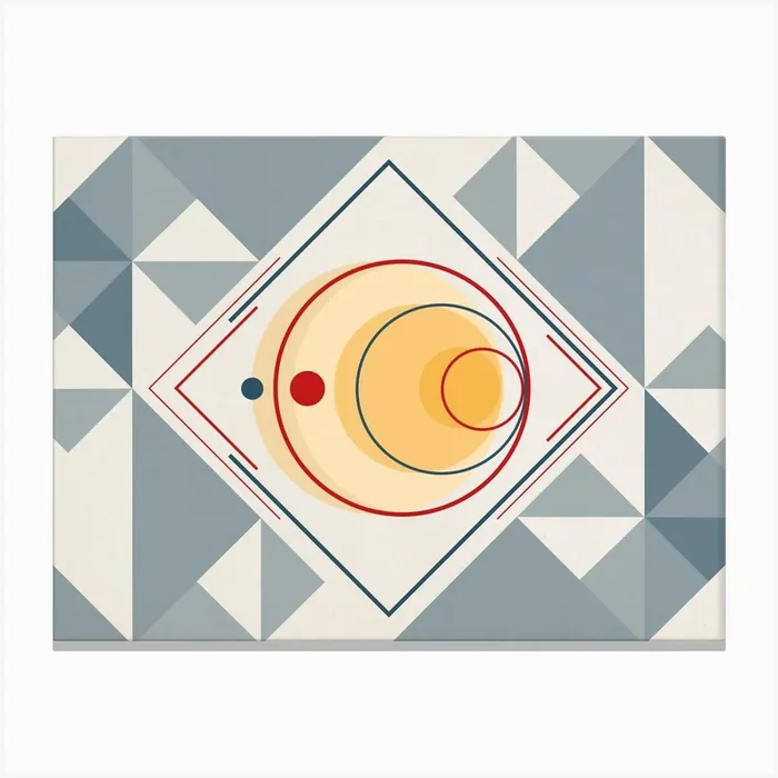 Bauhaus Moon & Sun Canvas PrintPA by Pure Alchemy Designers