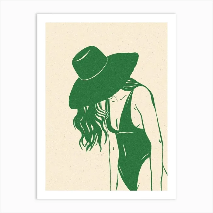 Beach Day Art Print by Agathe Marty