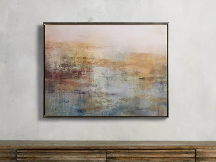 Beclouded Blush Framed Print