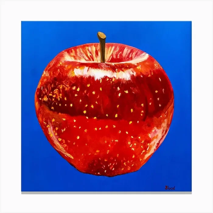 Big Apple Pop Art Square Canvas Print by Tom Blood