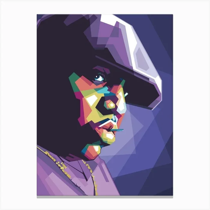 Biggie Canvas PrintA by Alkahfsmart