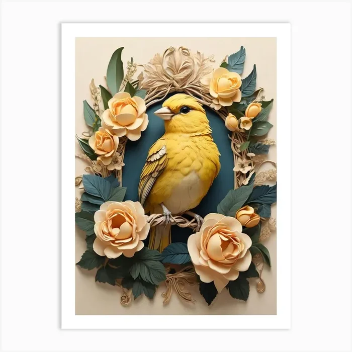 Bird In A Frame Art Print by ontoseno