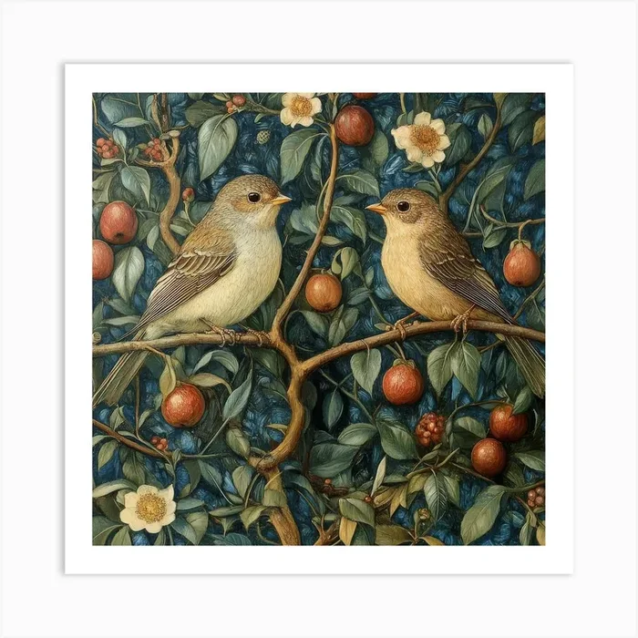 Birds In A Tree Art Art PrintS by Saiful