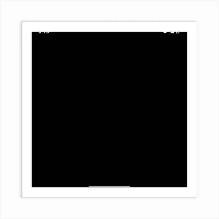 Black Screen Art Print by ArtisticQuotesOfLife