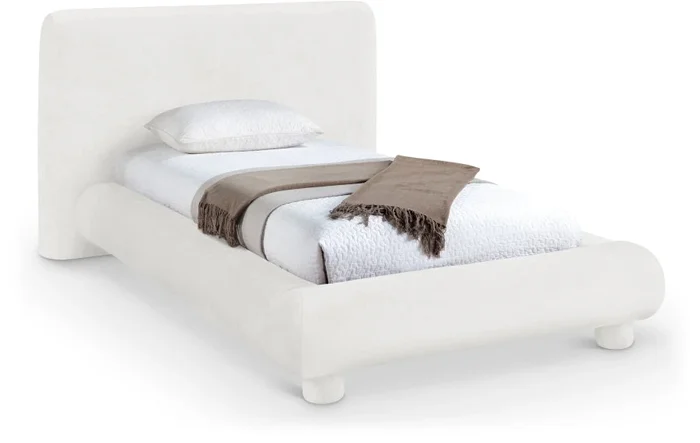 Blair Chenille Fabric Upholstered Twin Bed