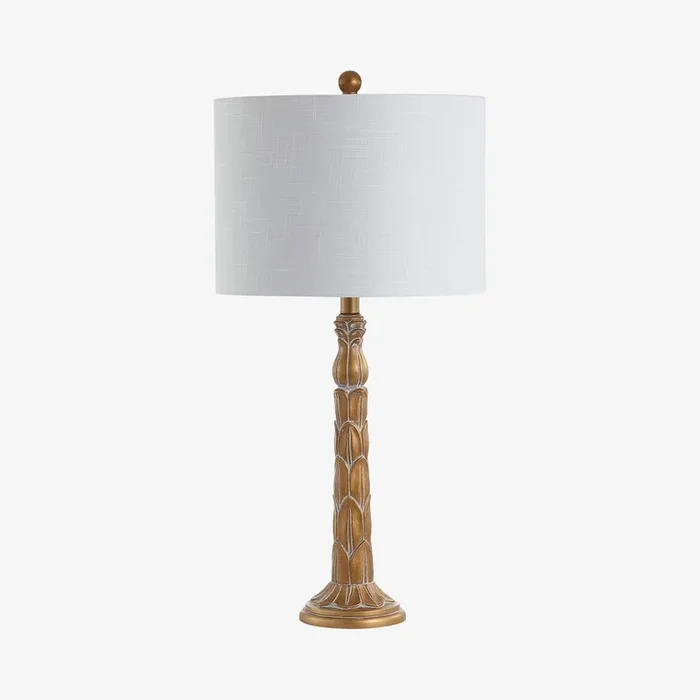 Blanche LED Table Lamp – Antique Gold – Resin by JONATHAN Y