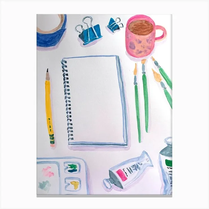 Blank Page Canvas Print by Key and Sea Creative