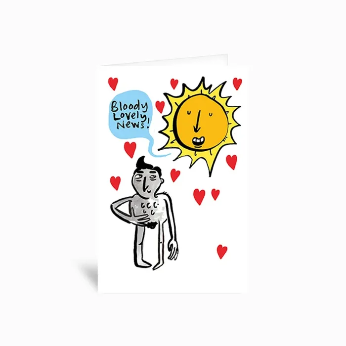 Bloody Lovely Greetings Card by Human Kind