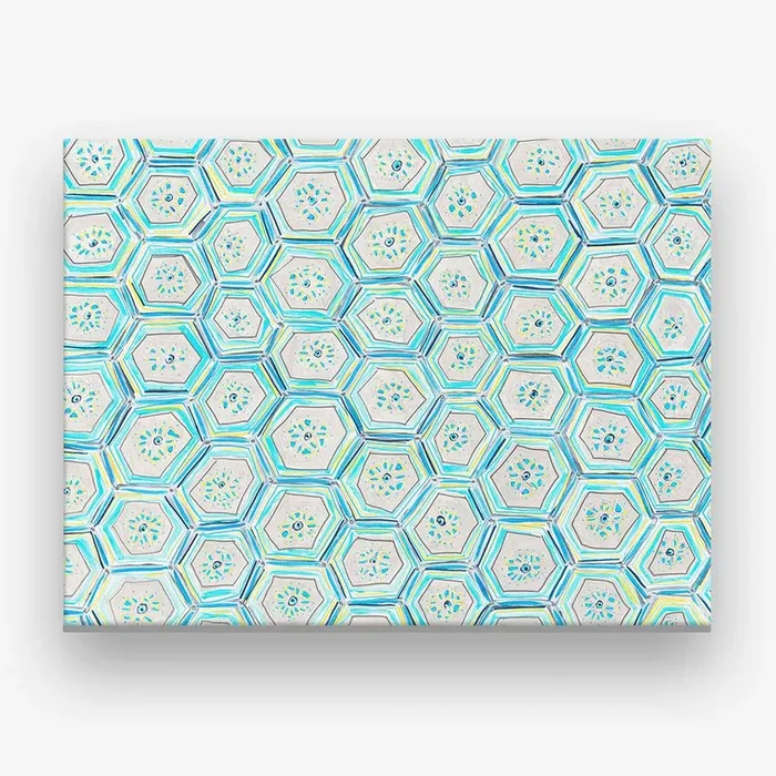 Blue Tiles Canvas Print by Kate Lewis