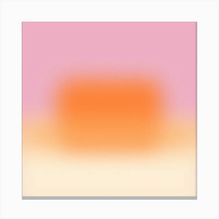 Blurred Square – Spring III Canvas PrintVJ by Valentine Josephin