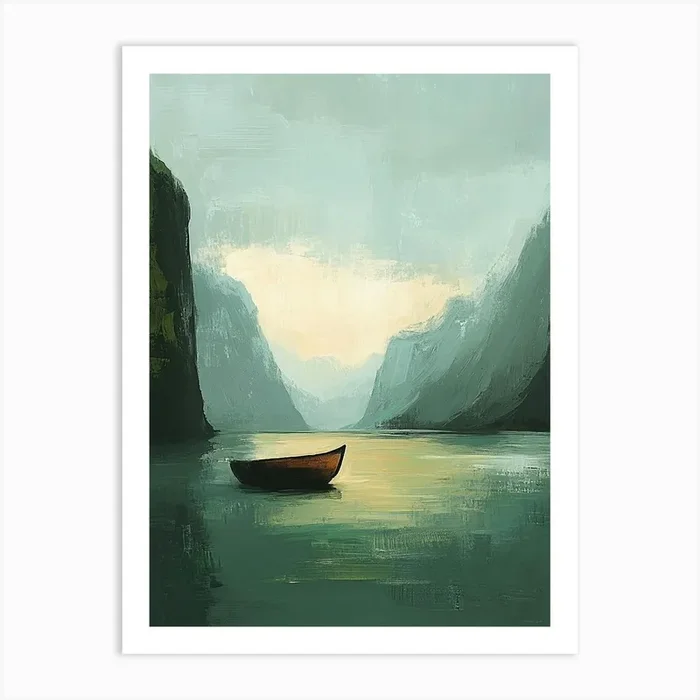 Boat In The Water Art Print by Silent Canvas