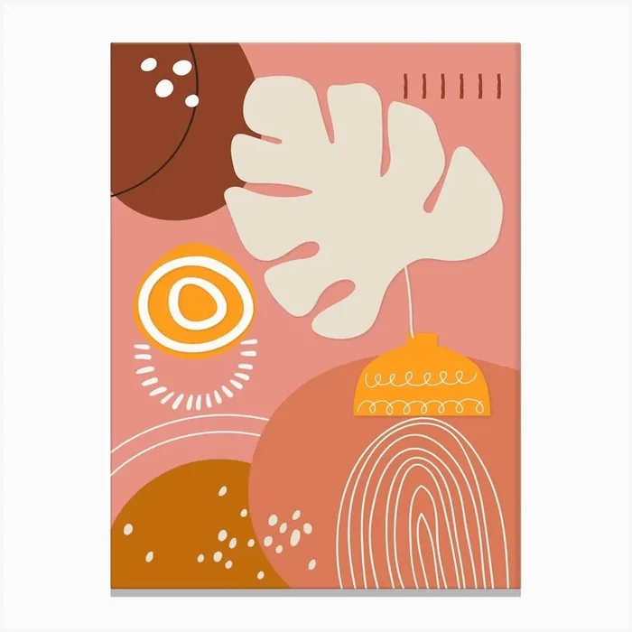 Boho Botanical 3 Canvas Print by Artsy Bessy