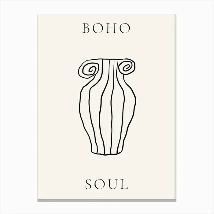Boho Soul 29 Canvas Print by Henri Matisse Style Prints