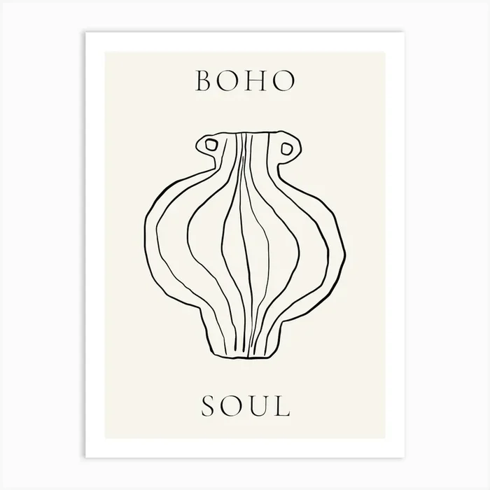 Boho Soul 38 Art Print by Henri Matisse Style Prints