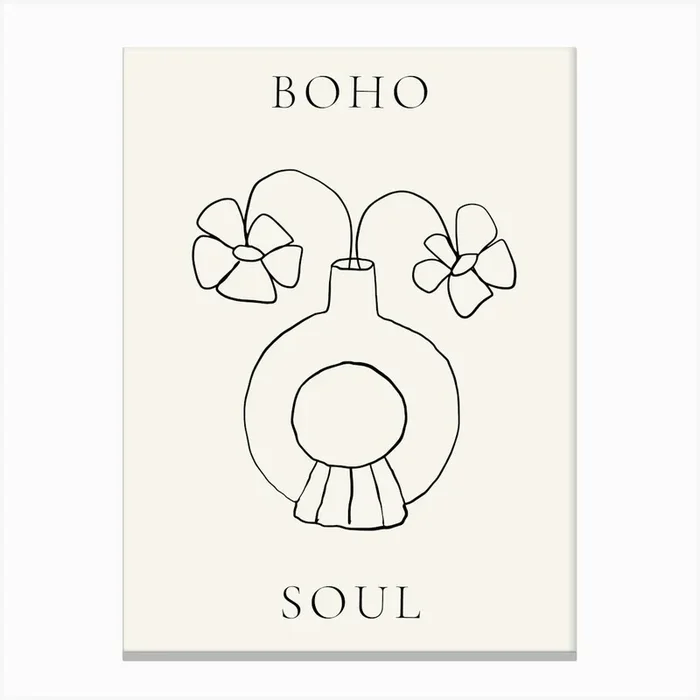 Boho Soul 55 Canvas Print by Henri Matisse Style Prints