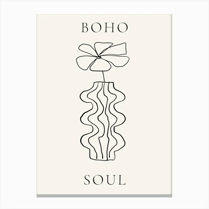 Boho Soul 59 Canvas Print by Henri Matisse Style Prints