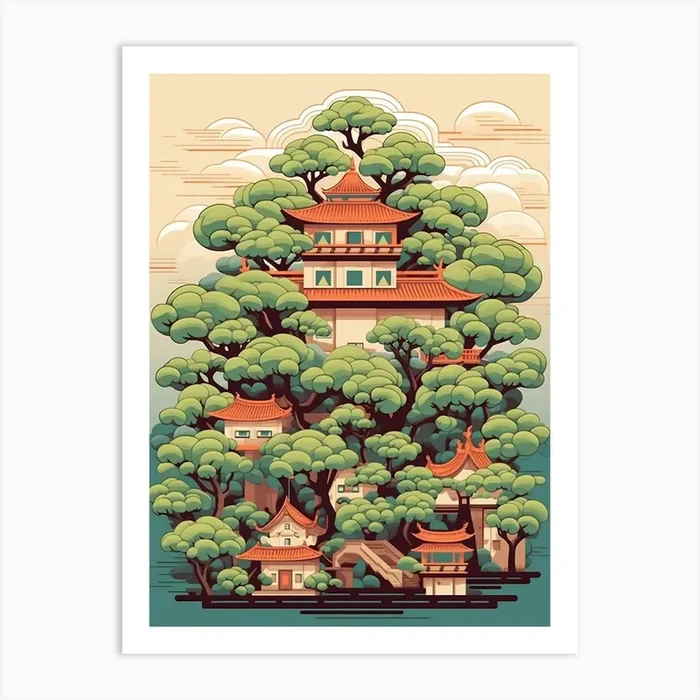 Bonsai Tree Japanese Style 11 Art Print by PixelPerfect