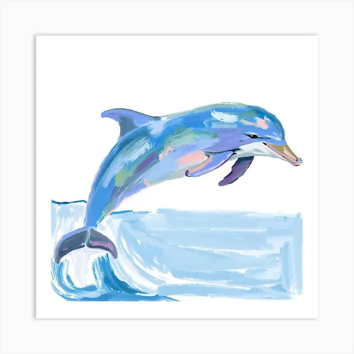 Bottlenose Dolphin 06 Art Print by Lisa Baum