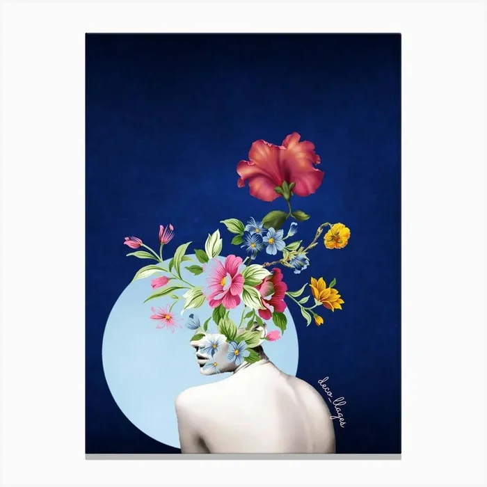 Bouquet 11 Canvas Print by Decollages