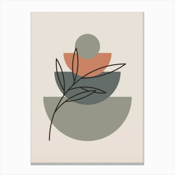 Bowls And Leaves Canvas Print by Super_Art