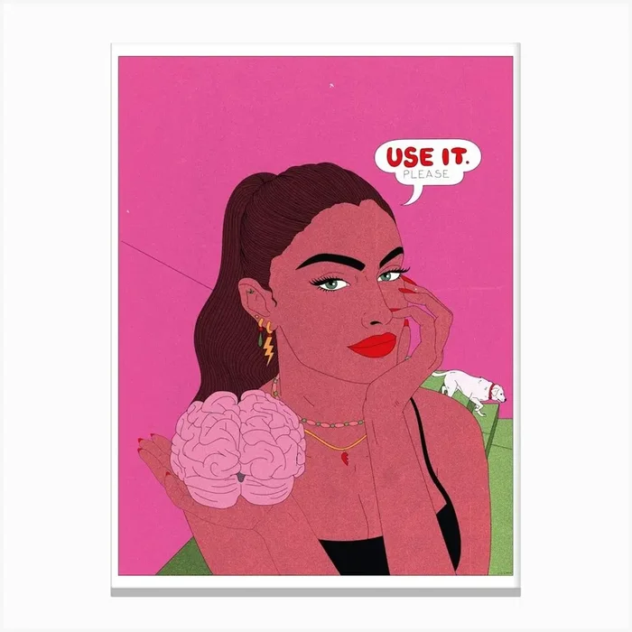 Brains Canvas Print by Cosmo Illustrator