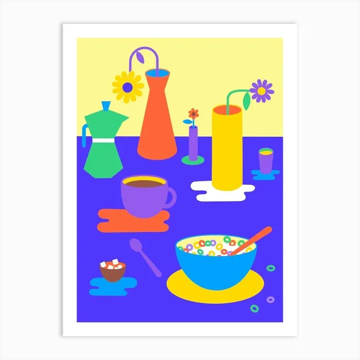 Breakfast Club Art Print by Emily Eldridge