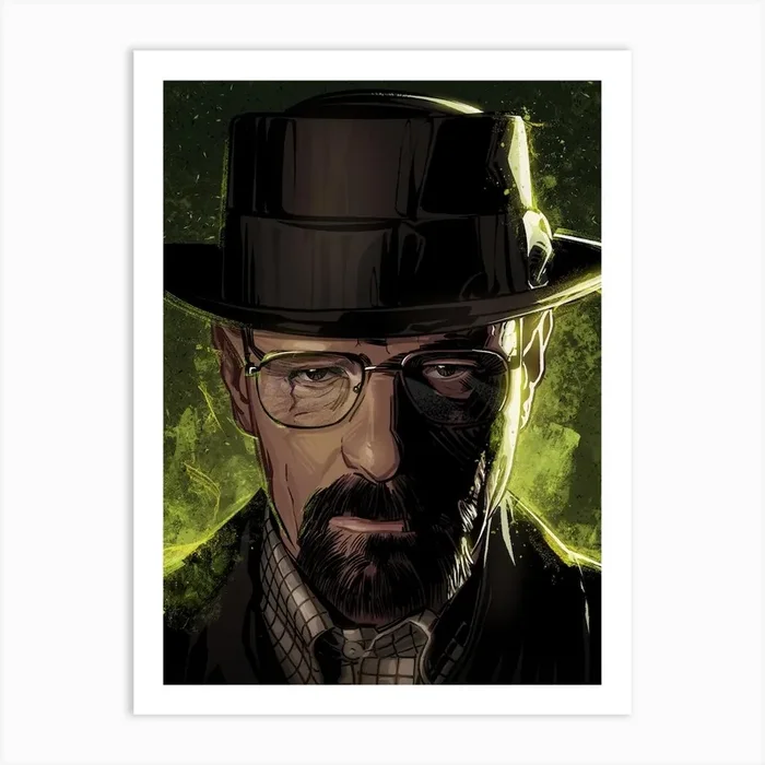 Breaking Bad Heisenberg I Art Print by Nikita Abakumov
